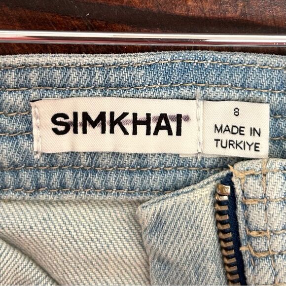 SIMKHAI Kota Strapless Denim Top Size 8 - Picture 5 of 8
